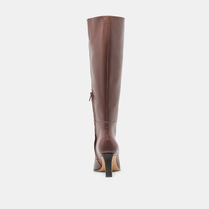 Emmi Chocolate Leather Boots - Dolce Vita