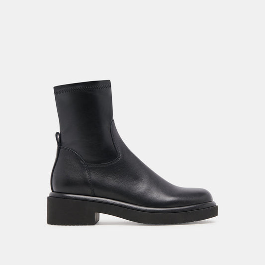 Simaya H2O Wide Black Leather Boots - Dolce Vita