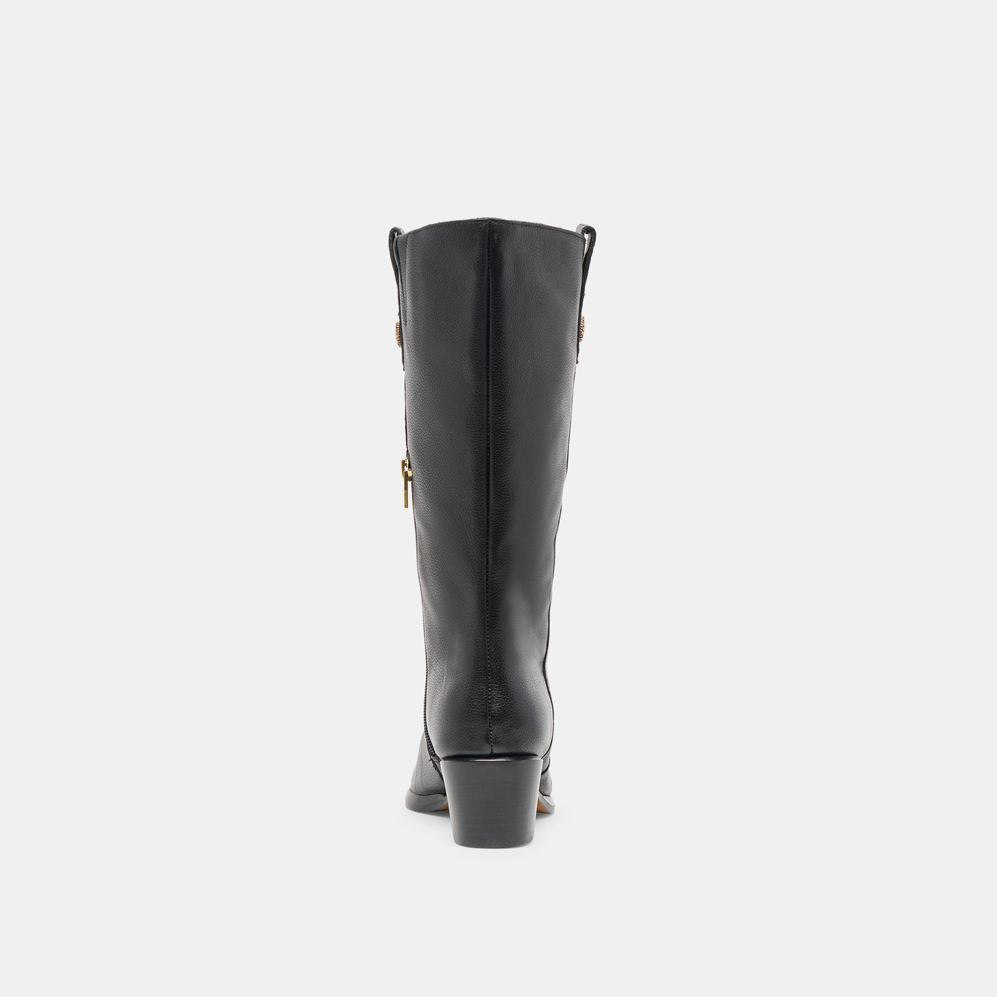 Vern Black Leather Boots - Dolce Vita