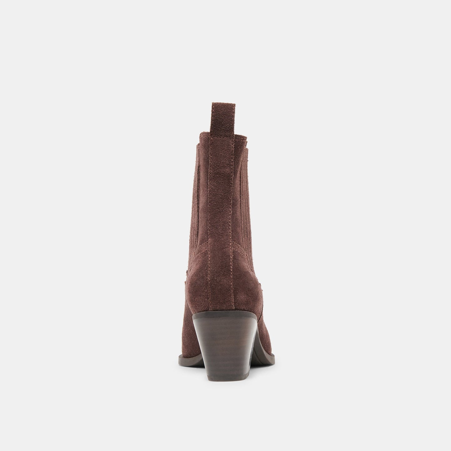 Slim Mahogany Suede Booties - Dolce Vita