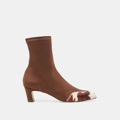 Anika Dk Brown Multi Stella Suede Boots - Dolce Vita