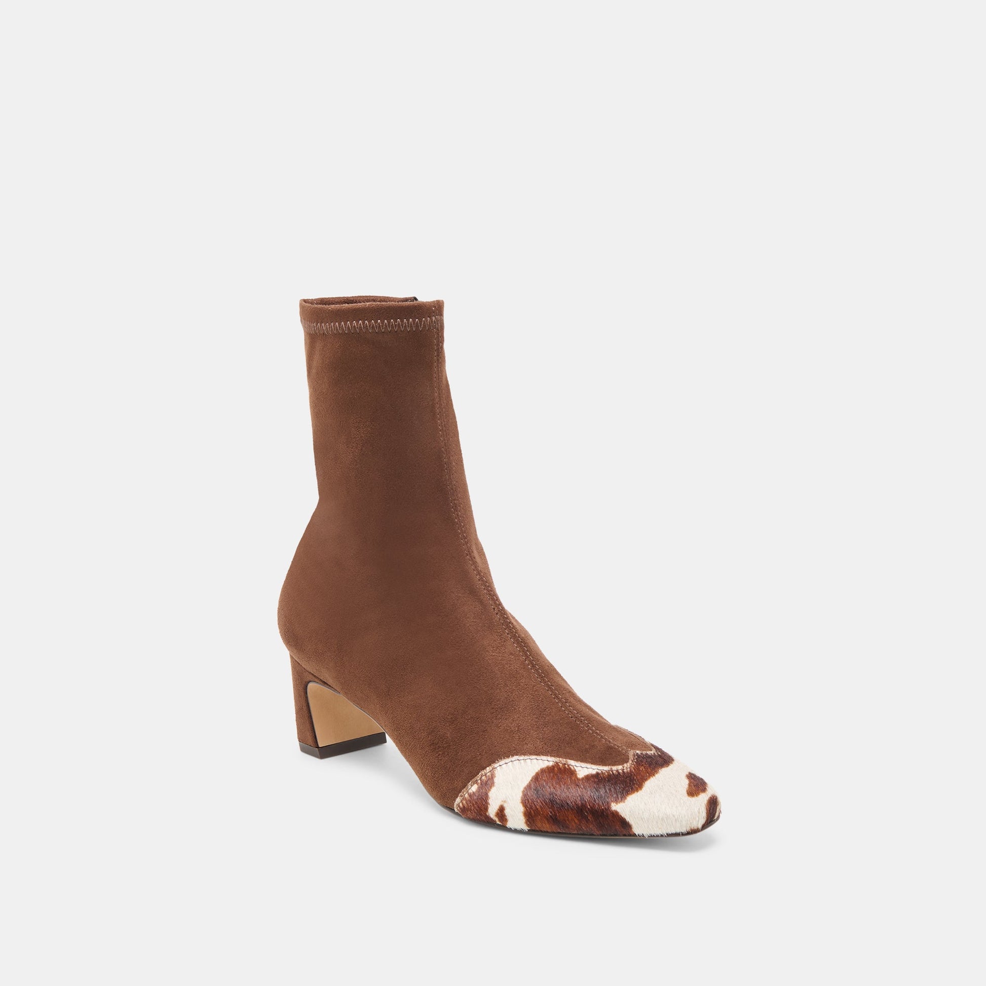 Anika Dk Brown Multi Stella Suede Boots - Dolce Vita