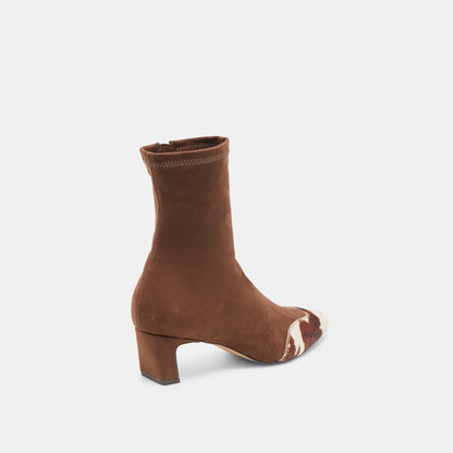 Anika Dk Brown Multi Stella Suede Boots - Dolce Vita