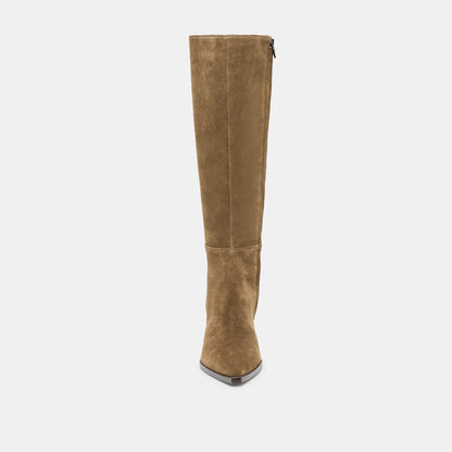 Auggie Olive Suede Boots - Dolce Vita