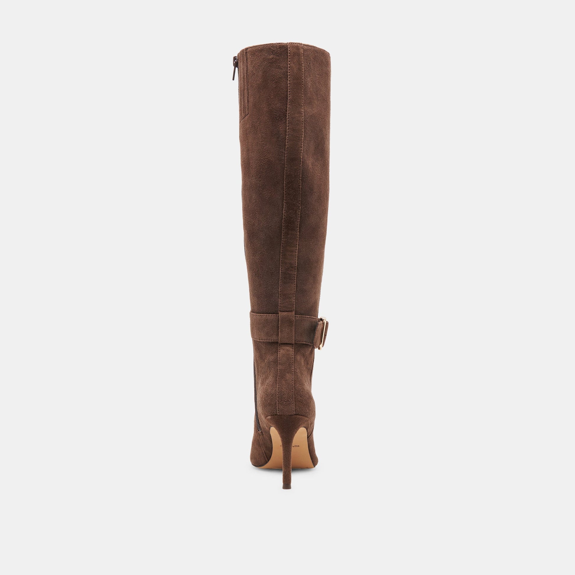 KINZY BOOTS DK BROWN SUEDE - Dolce Vita