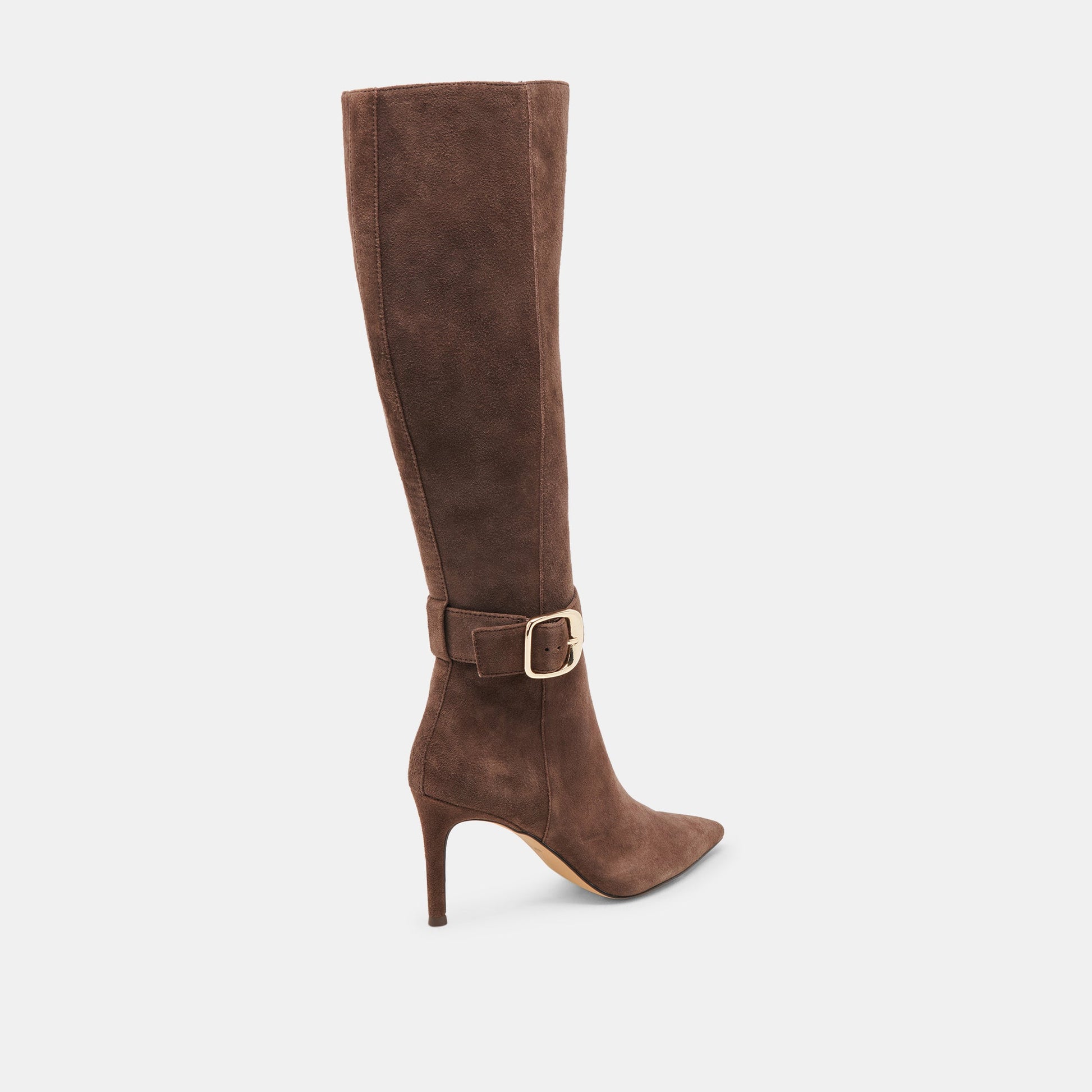 KINZY BOOTS DK BROWN SUEDE - Dolce Vita