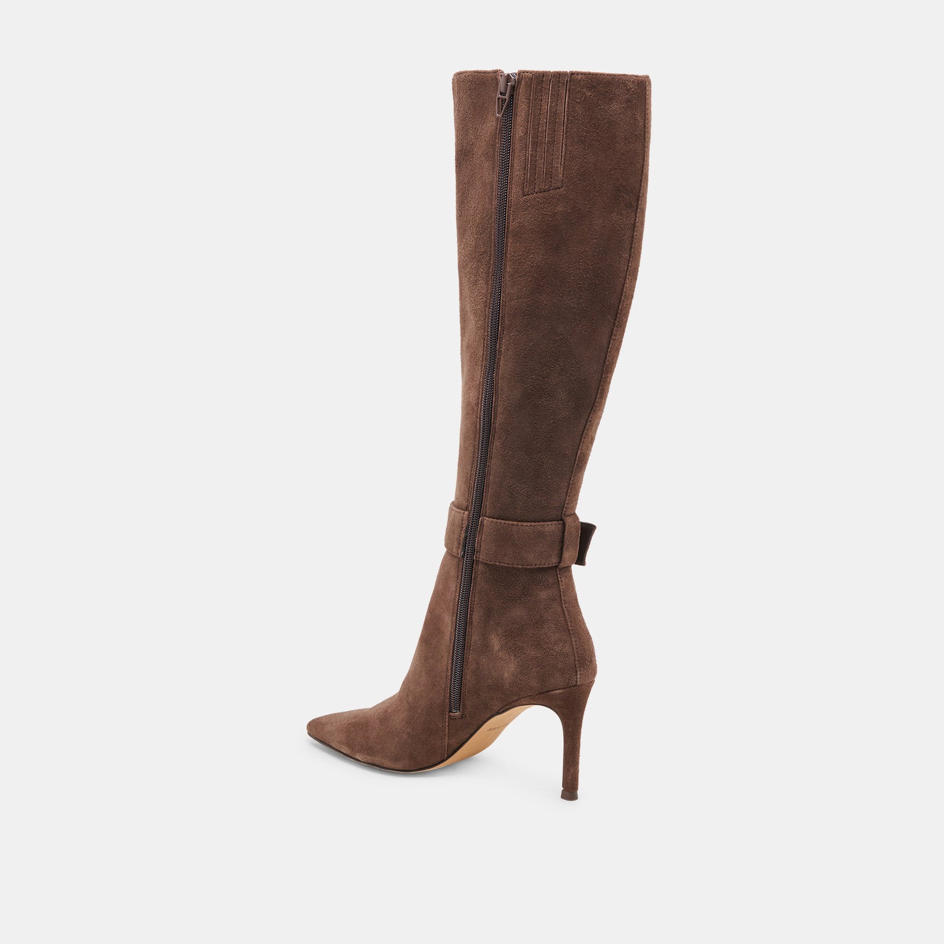 KINZY BOOTS DK BROWN SUEDE - Dolce Vita