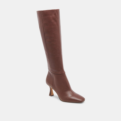 Gyra Extra Wide Calf Chocolate Boots - Dolce Vita
