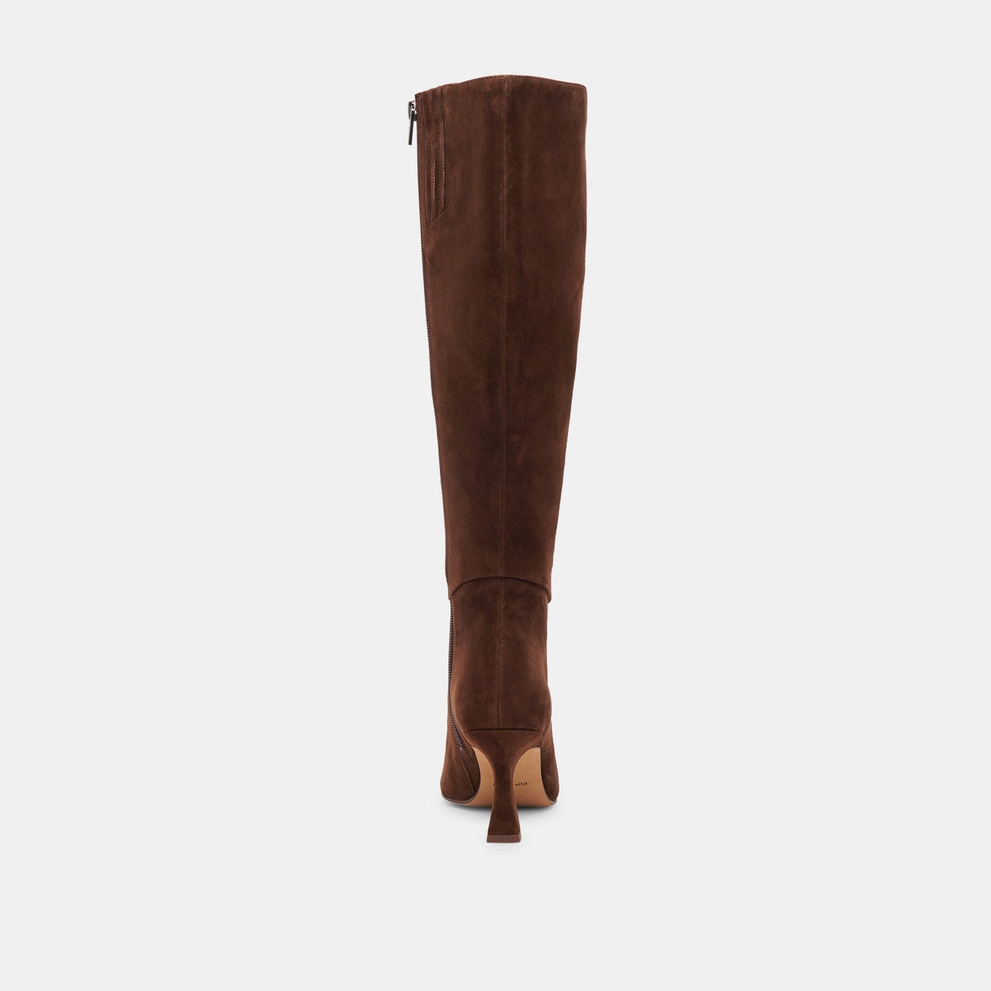 GYRA WIDE CALF BOOTS DK BROWN SUEDE - Dolce Vita