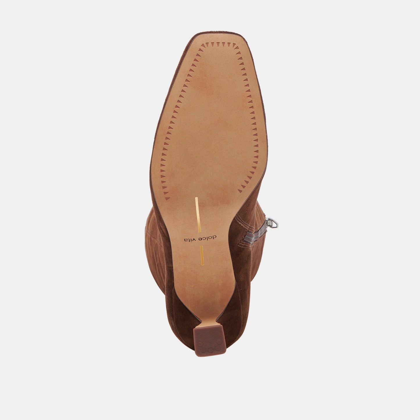GYRA WIDE CALF BOOTS DK BROWN SUEDE - Dolce Vita