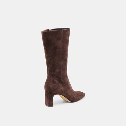 Riggs Mahogany Suede Boots - Dolce Vita