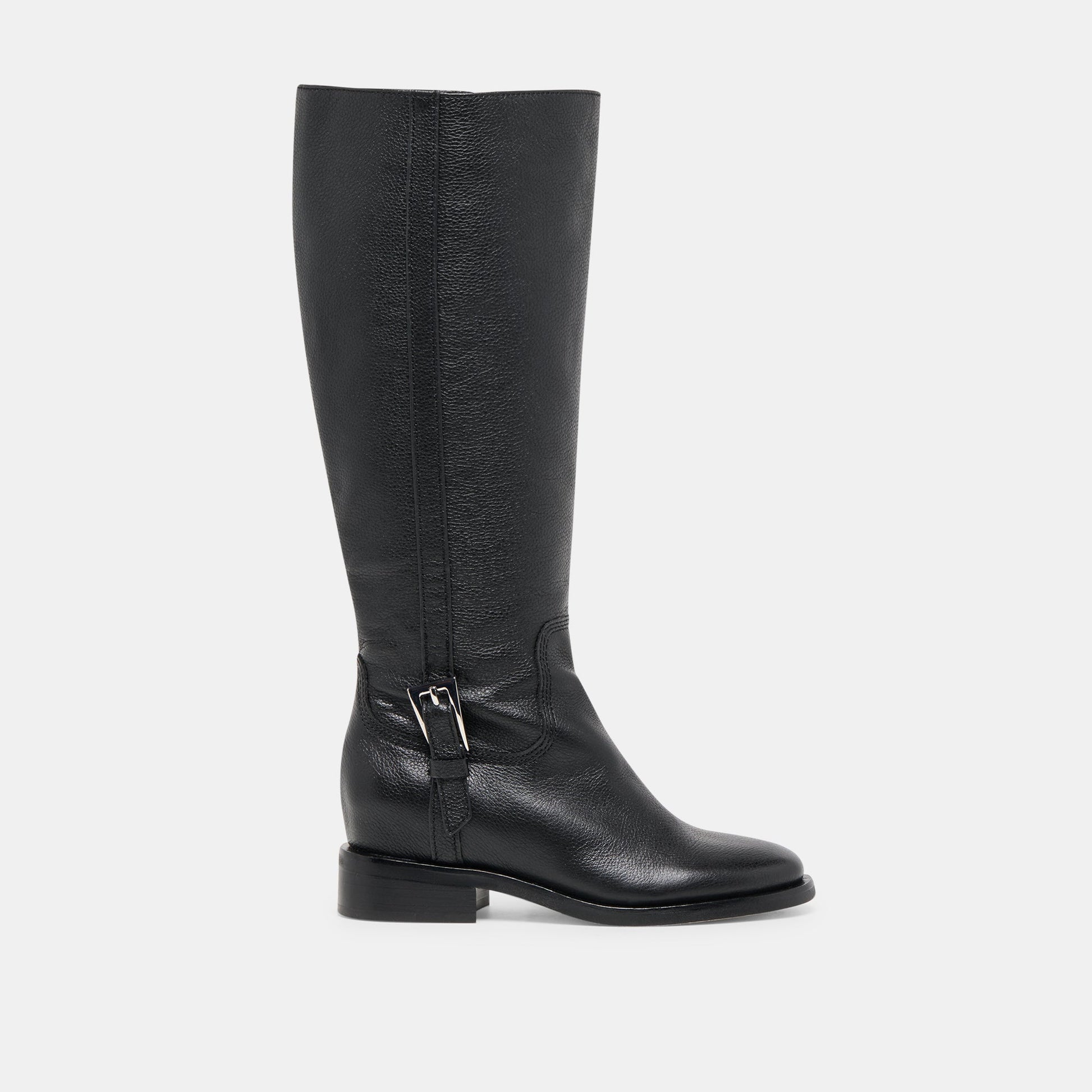 Kilian H2O Waterproof Black Leather Wide Calf Boots - Dolce Vita