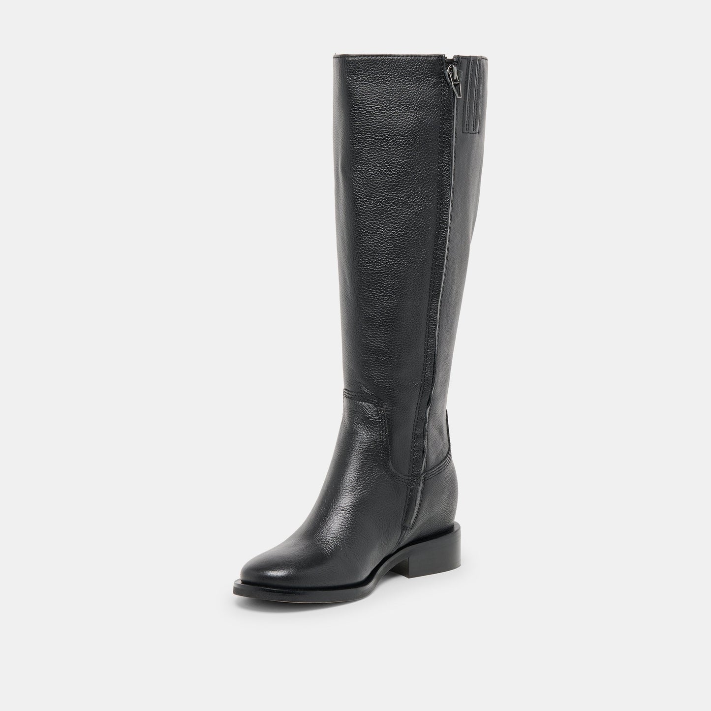 Kilian H2O Waterproof Black Leather Wide Calf Boots - Dolce Vita