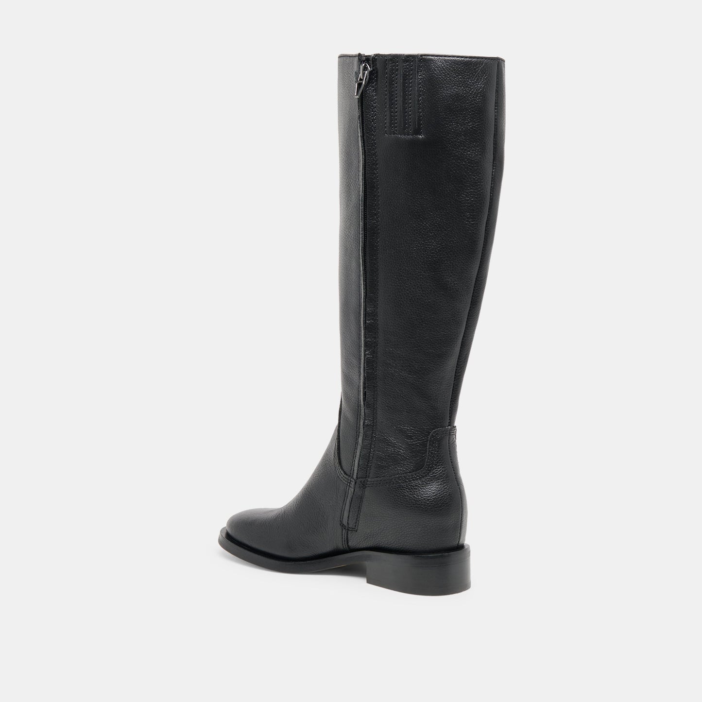 Kilian H2O Waterproof Black Leather Wide Calf Boots - Dolce Vita