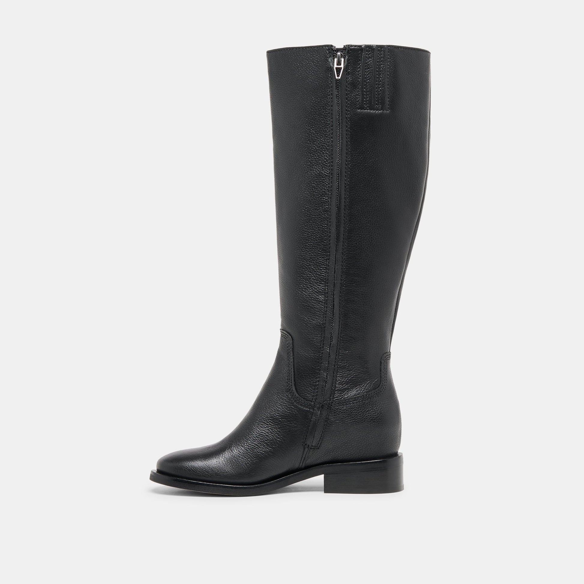 Kilian H2O Waterproof Black Leather Wide Calf Boots - Dolce Vita