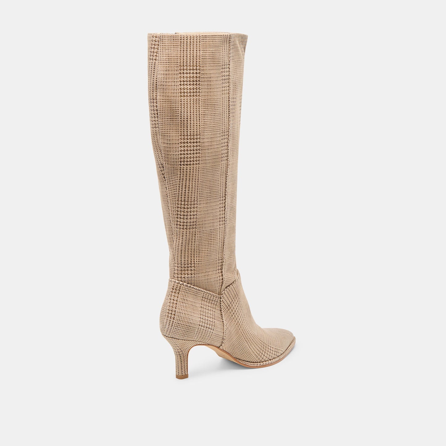 Aldy Herringbone Printed Suede Boots - Dolce Vita