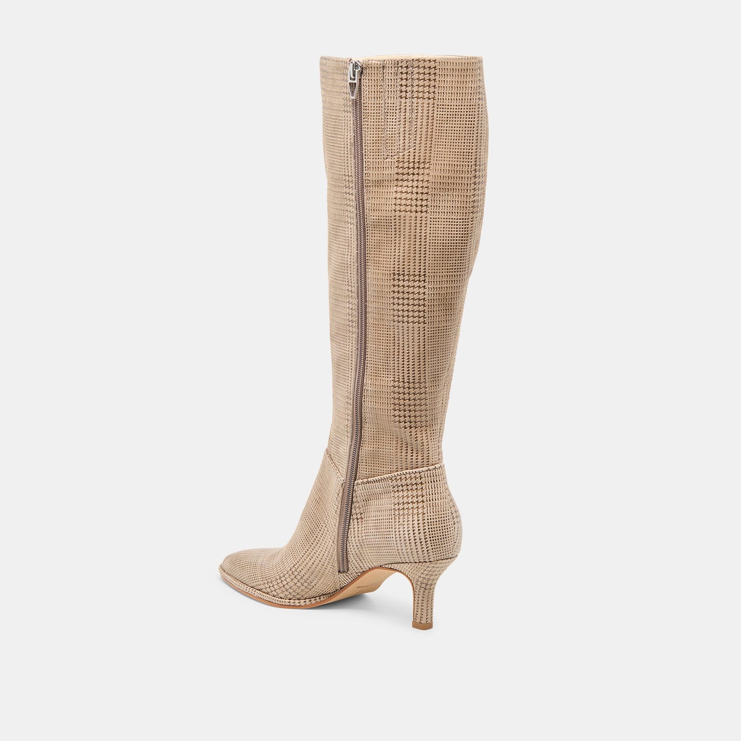 Aldy Herringbone Printed Suede Boots - Dolce Vita