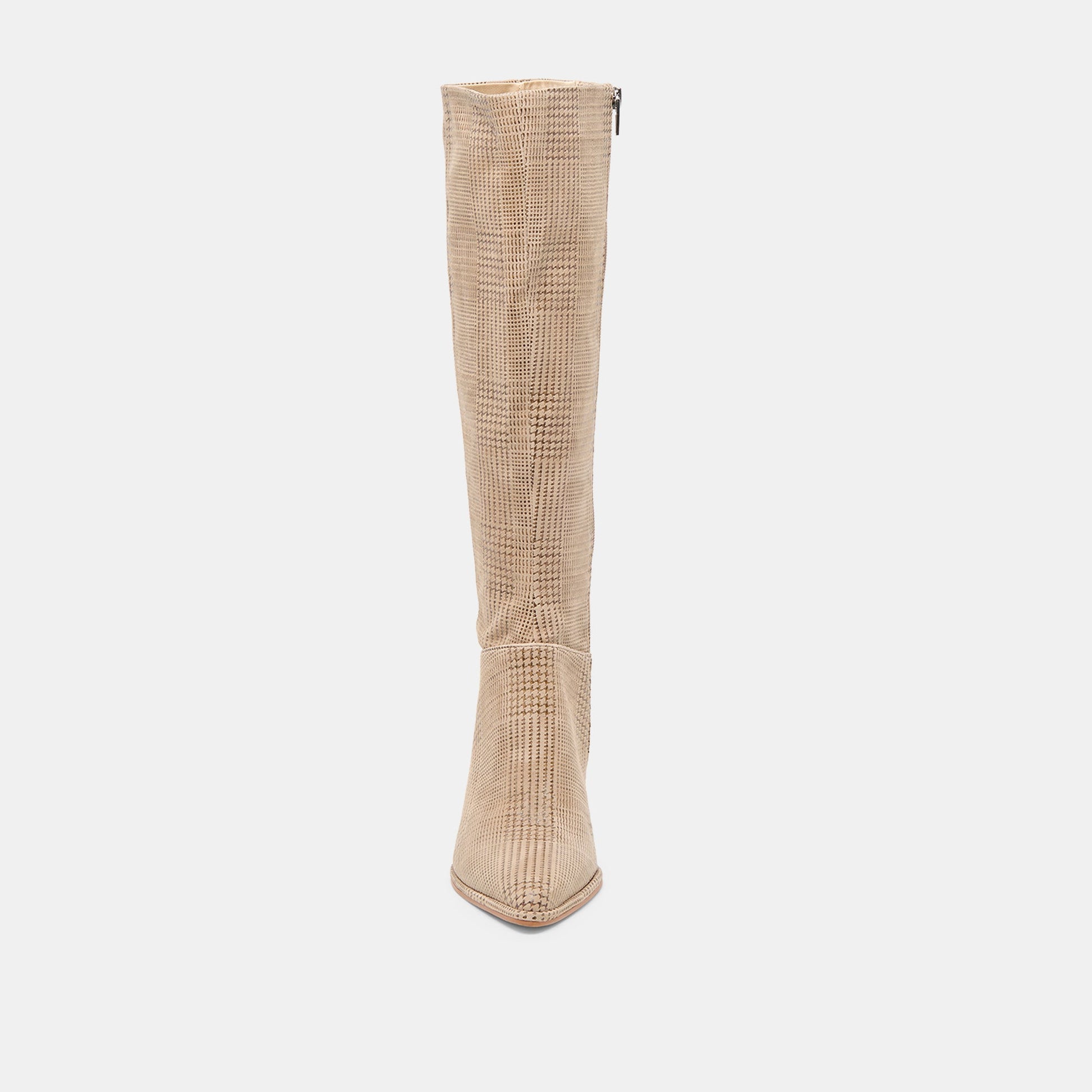 Aldy Herringbone Printed Suede Boots - Dolce Vita