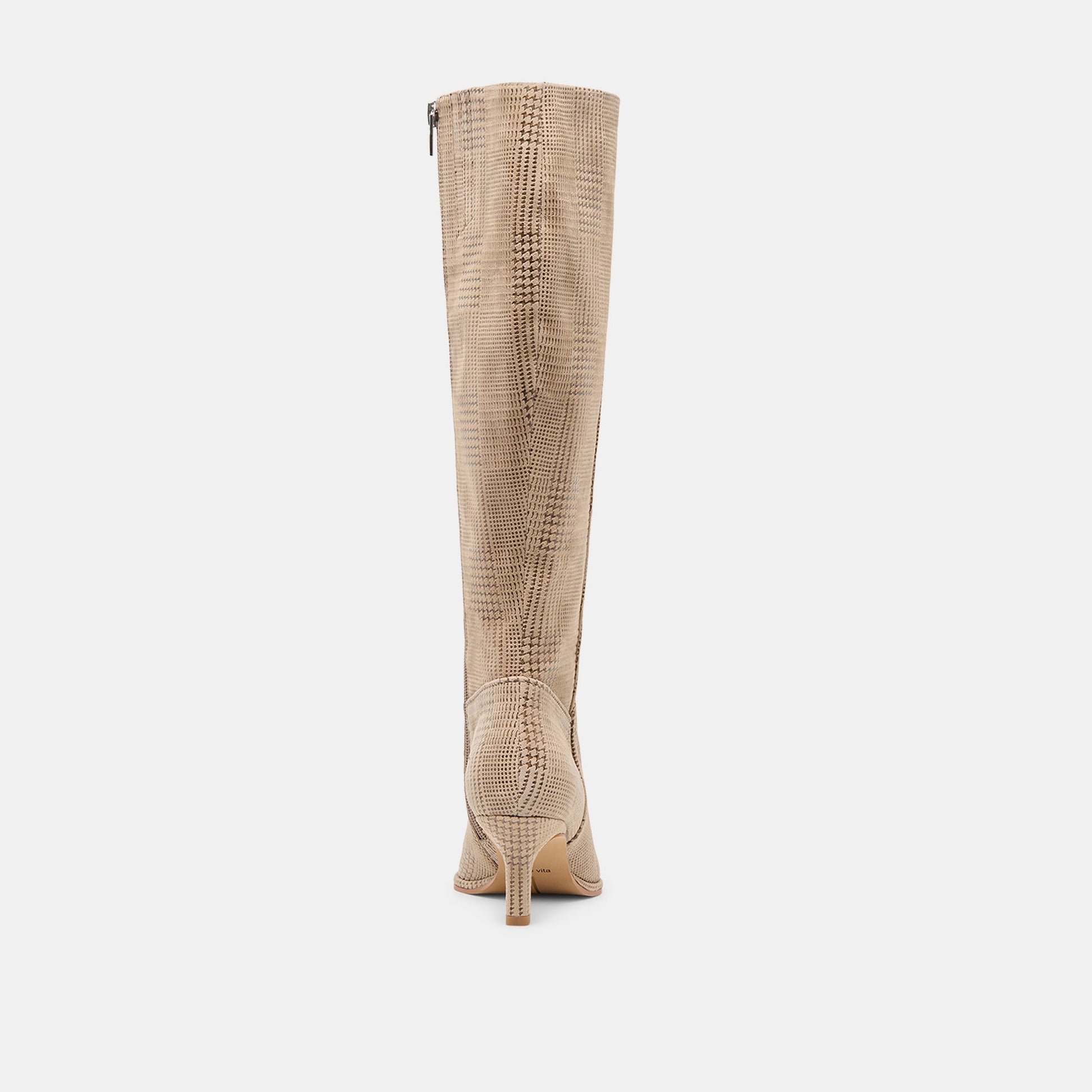 Aldy Herringbone Printed Suede Boots - Dolce Vita