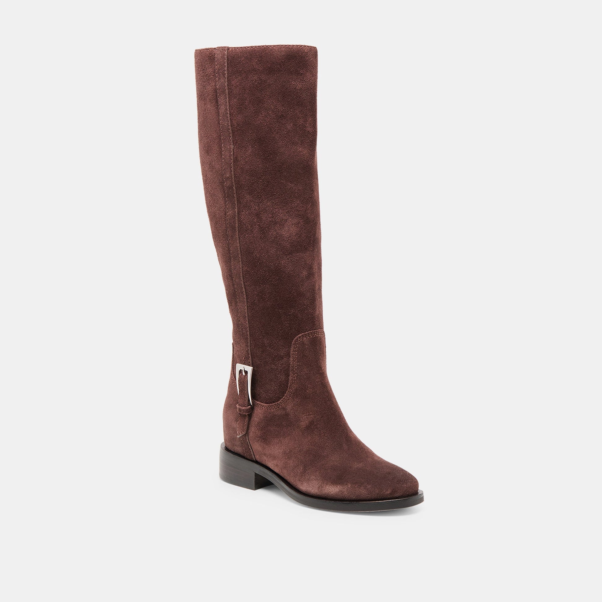 Kilian H2O Waterproof Mahogany Suede Wide Calf Boots - Dolce Vita