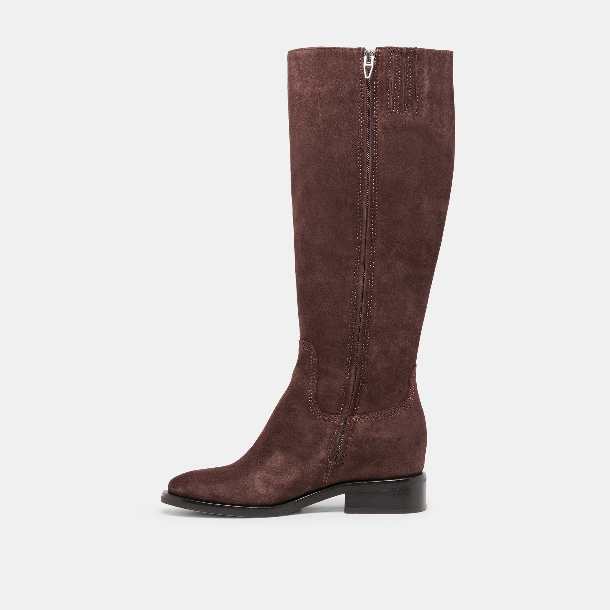Kilian H2O Waterproof Mahogany Suede Wide Calf Boots - Dolce Vita