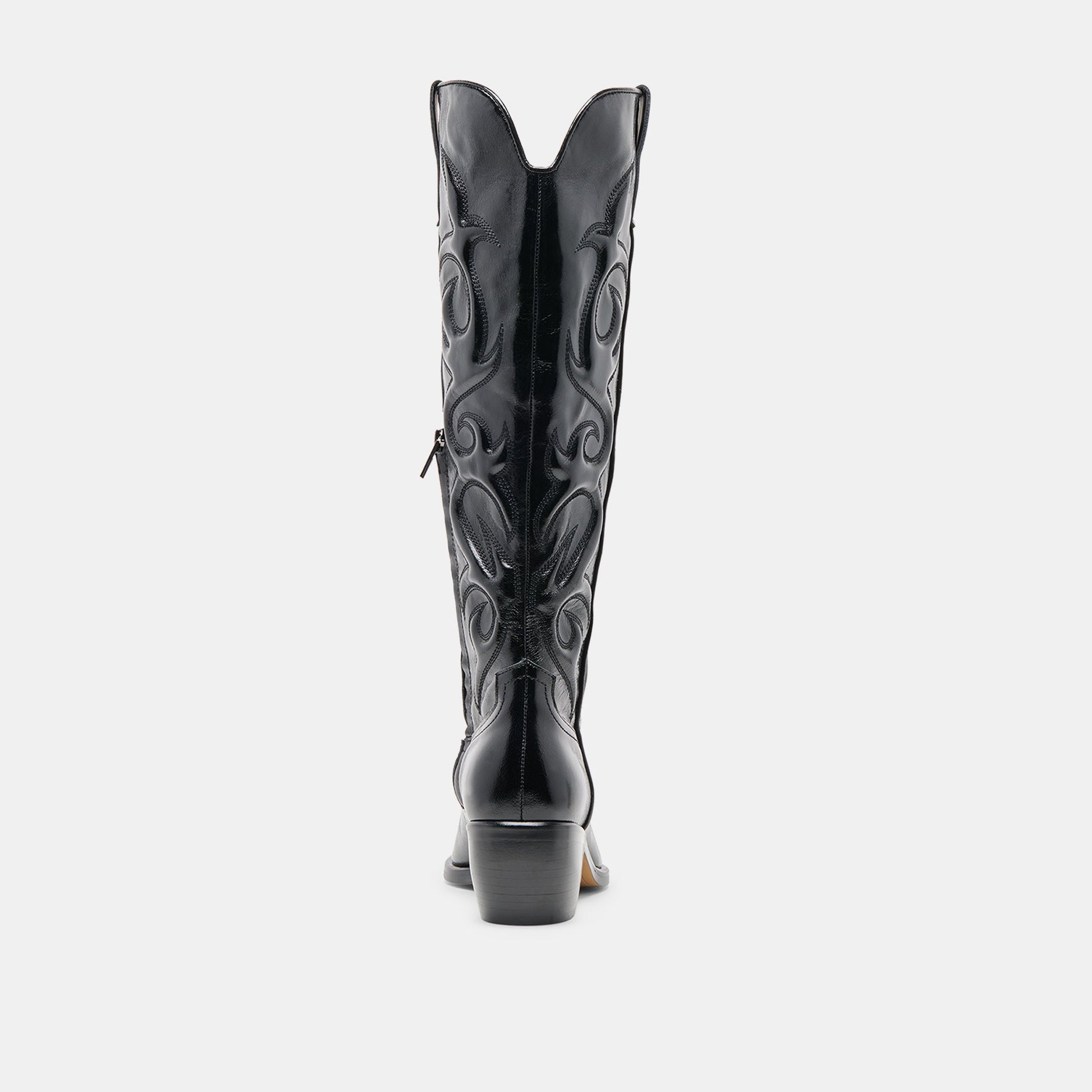 Mirla Black Leather Boots - Dolce Vita