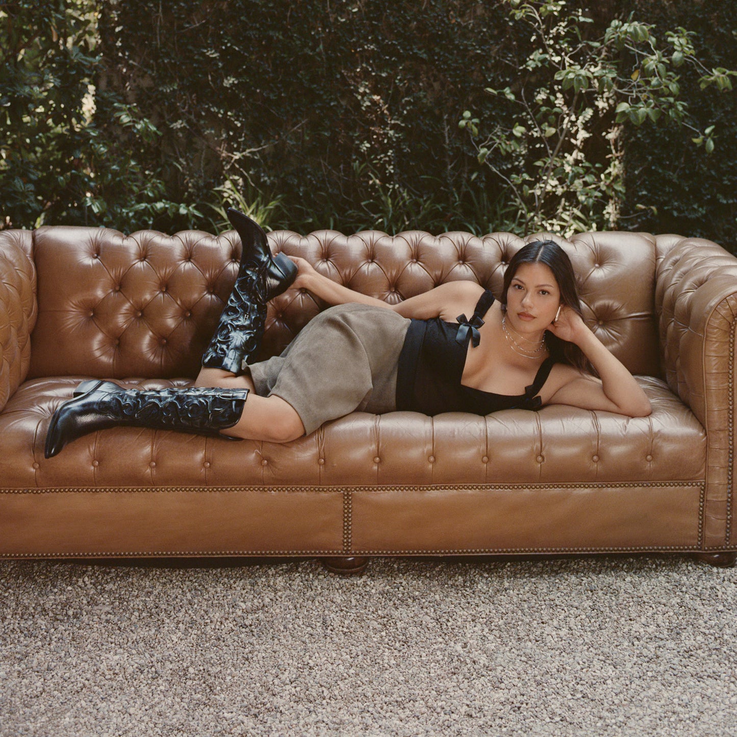 Mirla Black Leather Boots - Dolce Vita