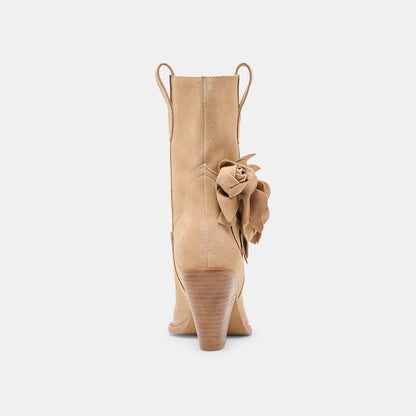 Jakel Camel Suede Boots - Dolce Vita