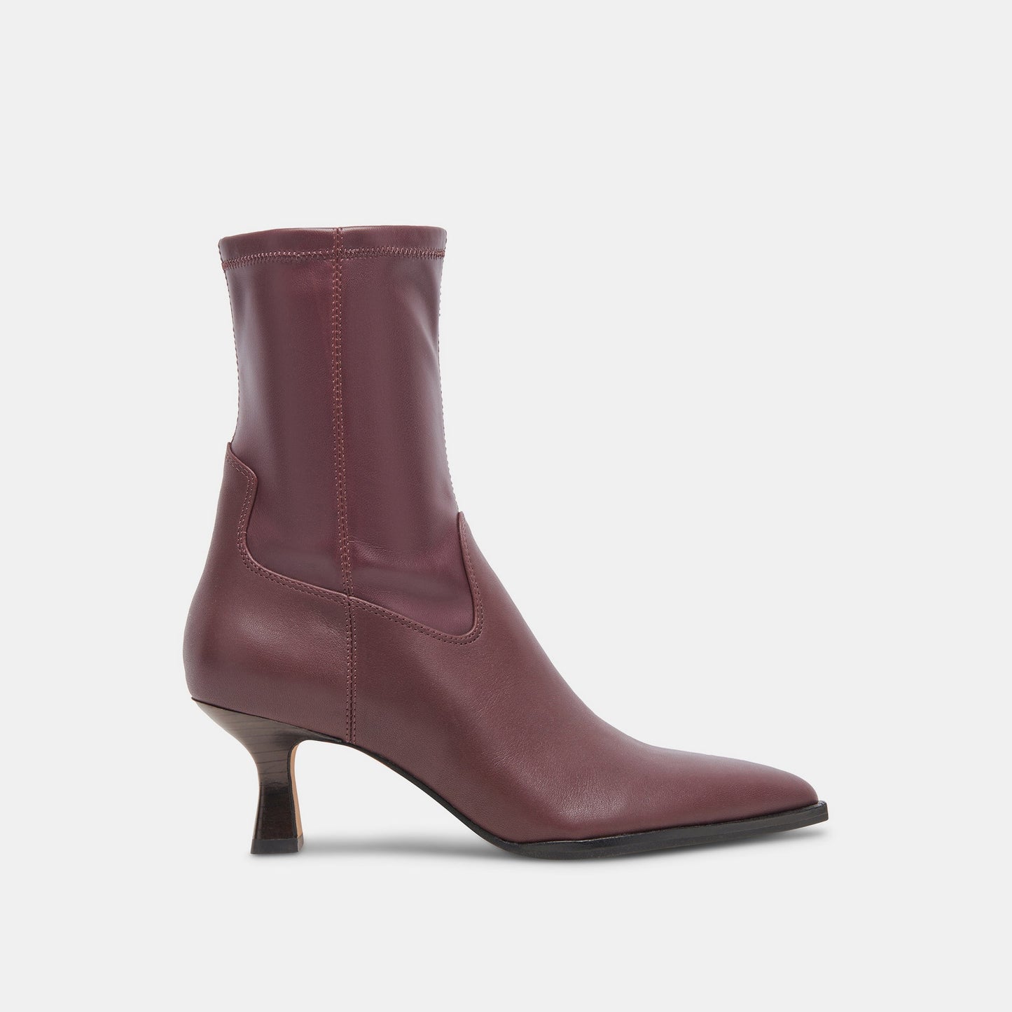 ARYA WIDE CALF BOOTS WINE LEATHER - Dolce Vita