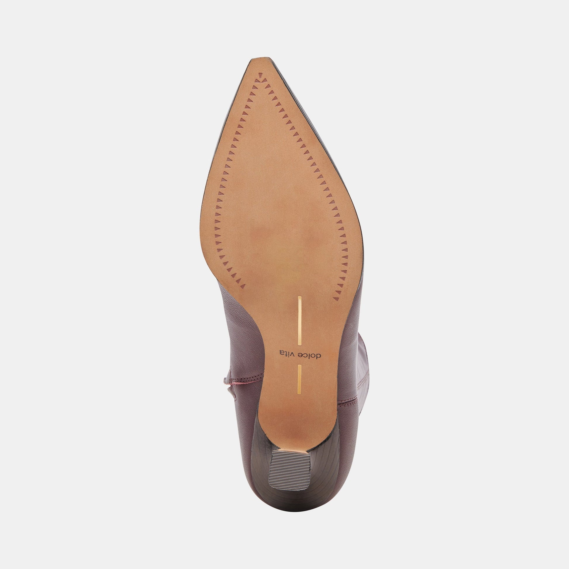 ARYA WIDE CALF BOOTS WINE LEATHER - Dolce Vita