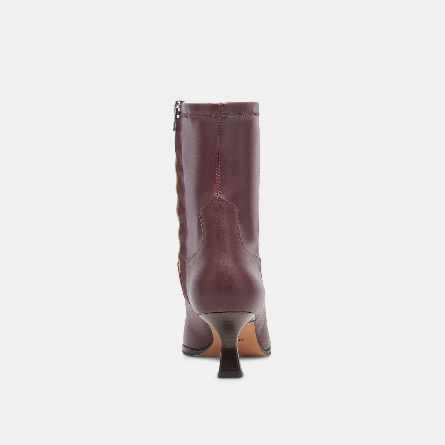 ARYA WIDE CALF BOOTS WINE LEATHER - Dolce Vita