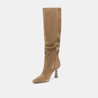 Lousa Olive Suede Boots - Dolce Vita