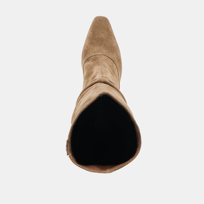 Lousa Olive Suede Boots - Dolce Vita