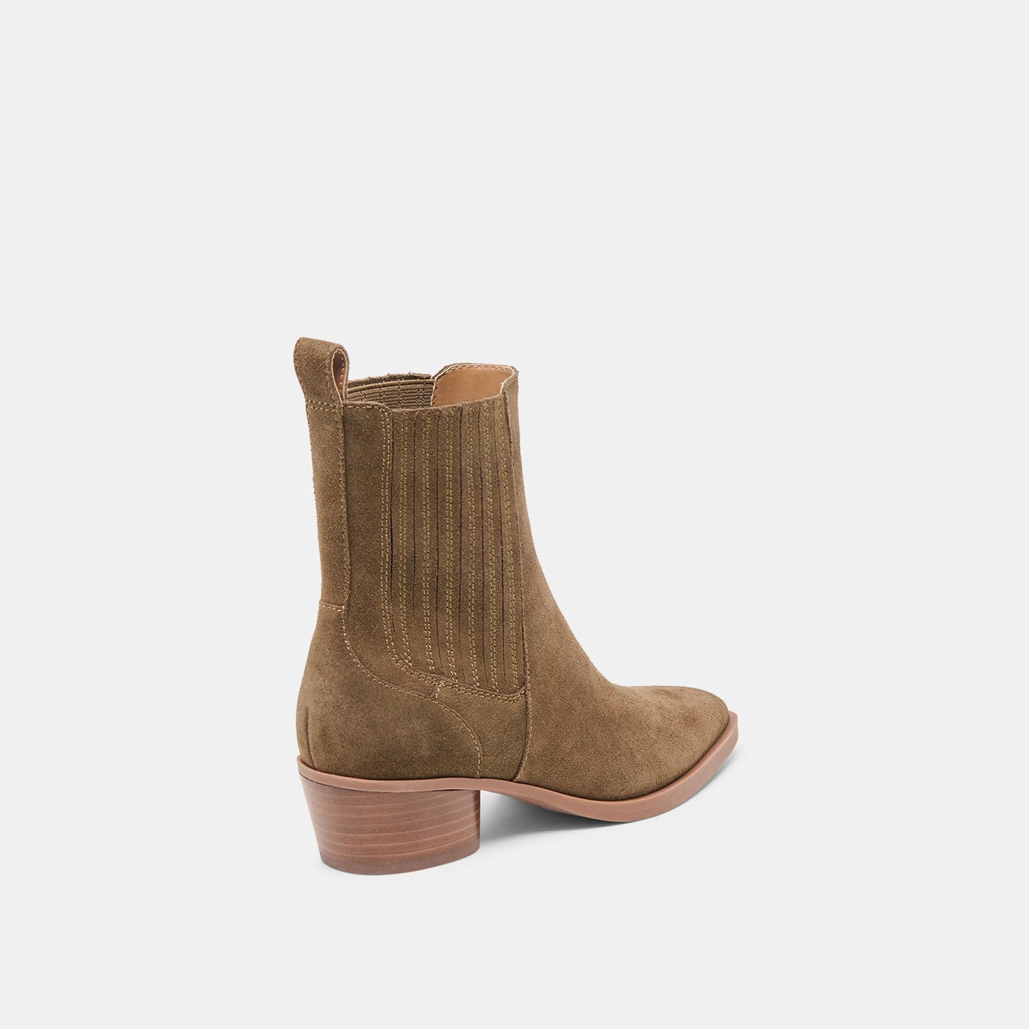 Faint H2O Waterproof Olive Suede Booties - Dolce Vita