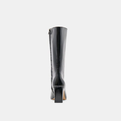 Riggs Black Leather Boots - Dolce Vita