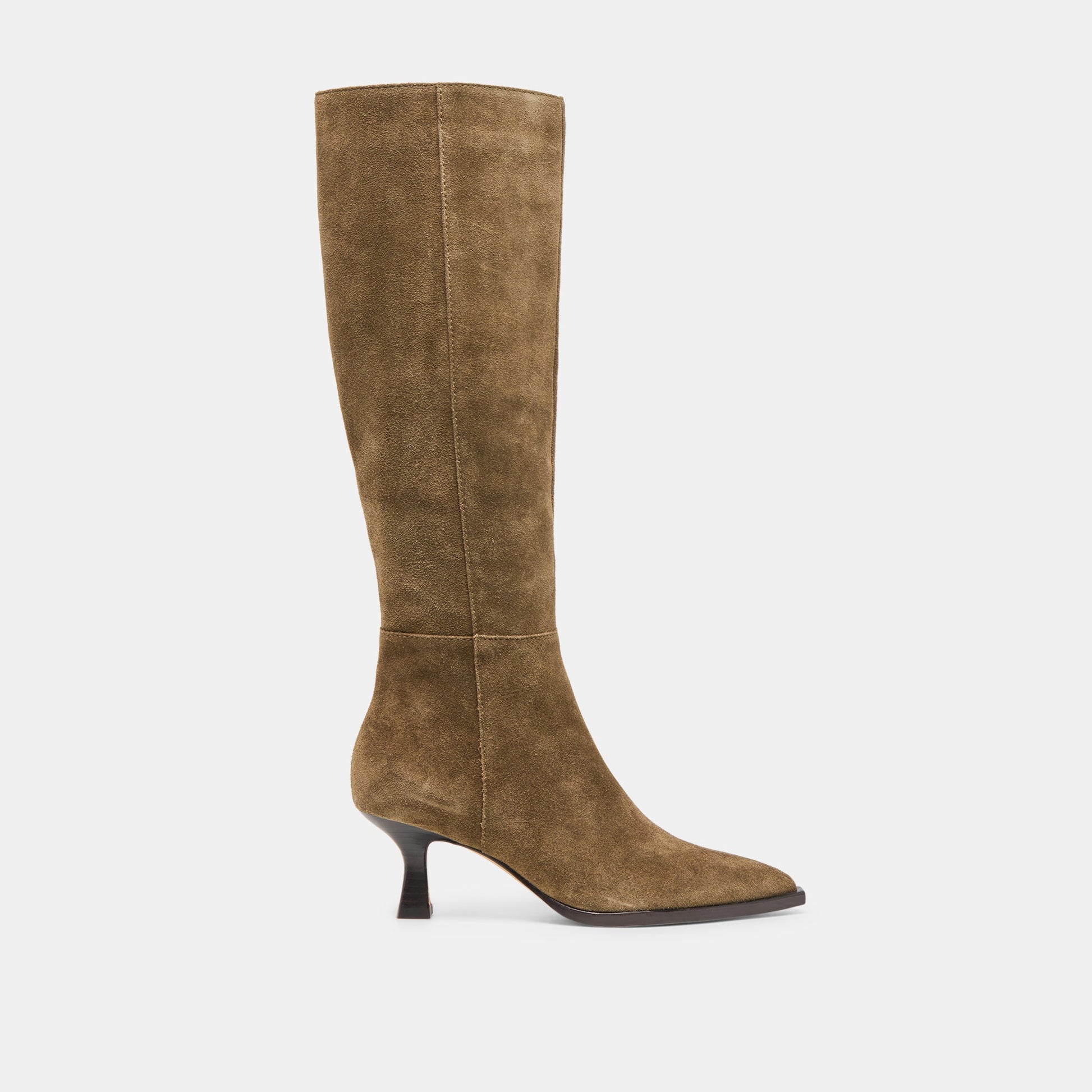 Auggie Olive Suede Wide Calf Boots - Dolce Vita