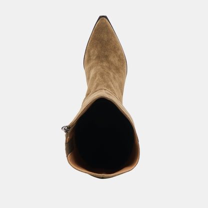 Auggie Olive Suede Wide Calf Boots - Dolce Vita