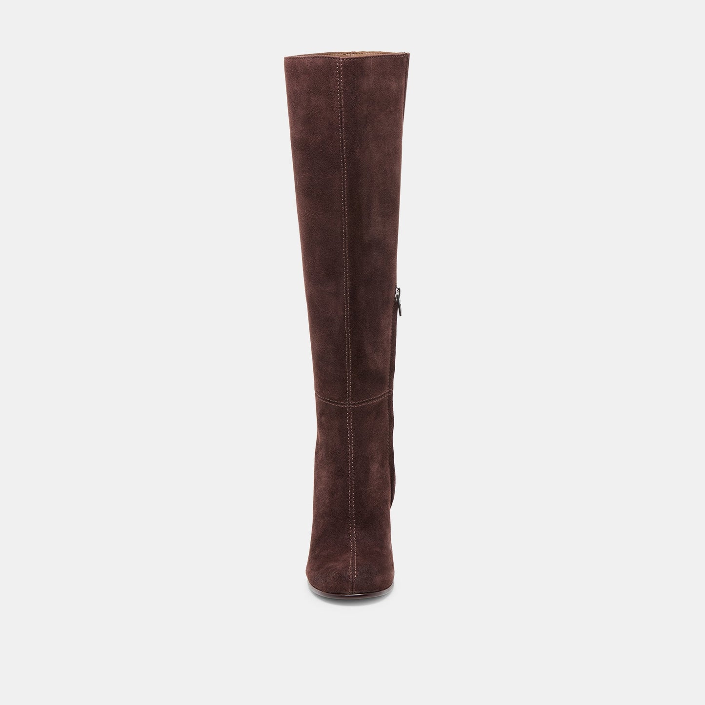 Hudsin Wide Calf Mahogany Suede Boots - Dolce Vita