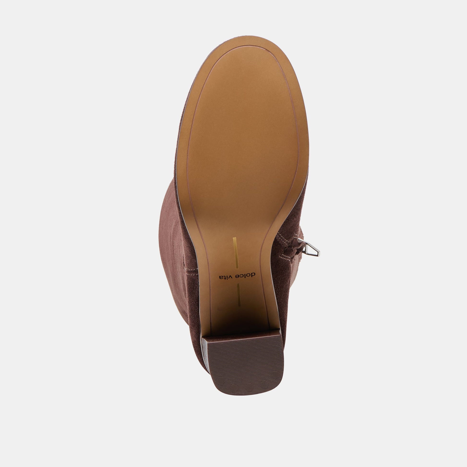 Hudsin Wide Calf Mahogany Suede Boots - Dolce Vita
