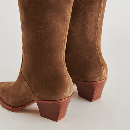 Raj Boots in Brown Suede - Dolce Vita