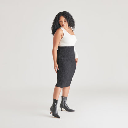 ARYA WIDE CALF BOOTS BLACK LEATHER - Dolce Vita