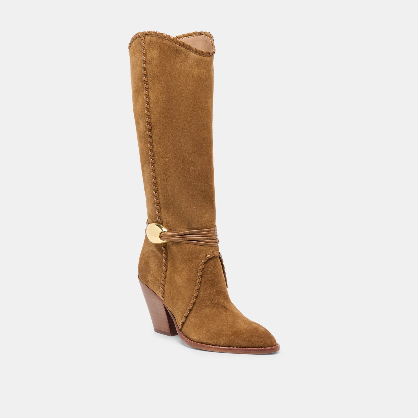 Jody Lt Brown Suede Boots - Dolce Vita
