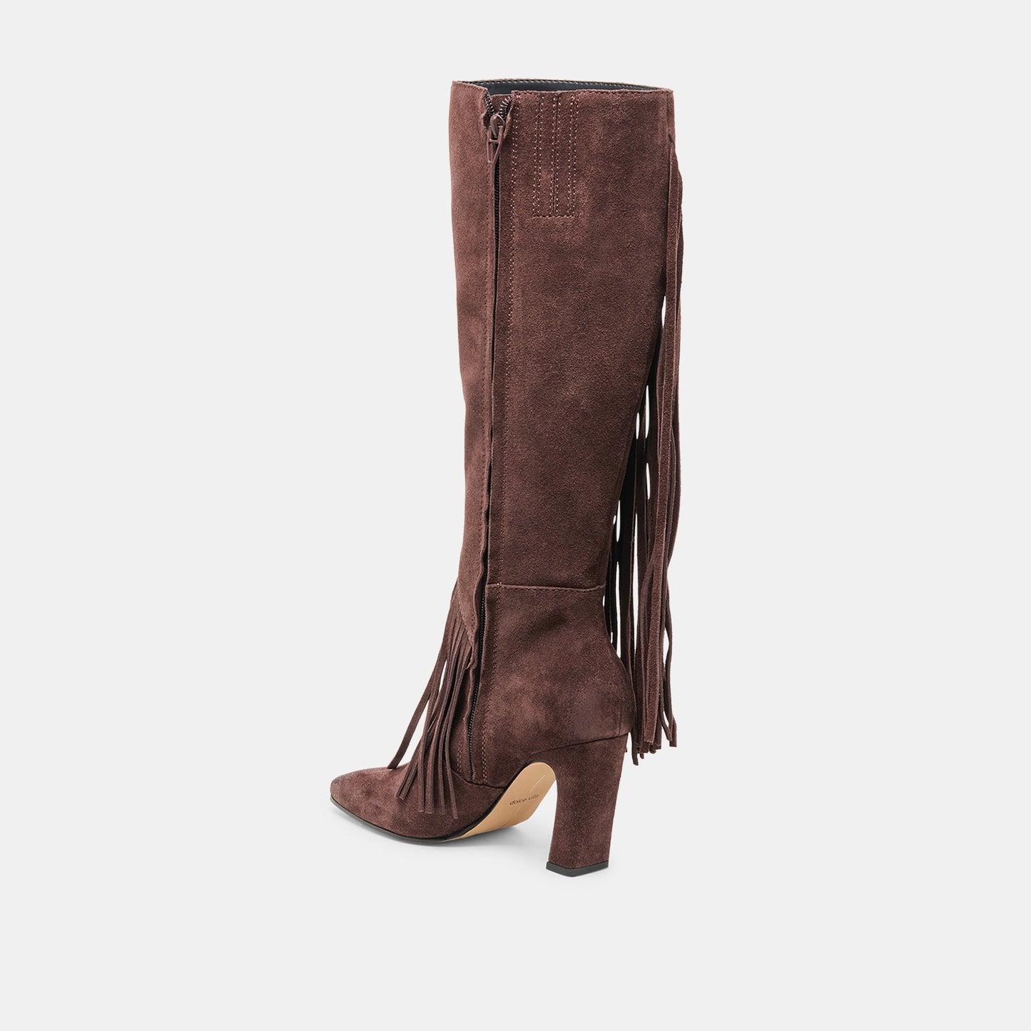 Giano Mahogany Suede Boots - Dolce Vita