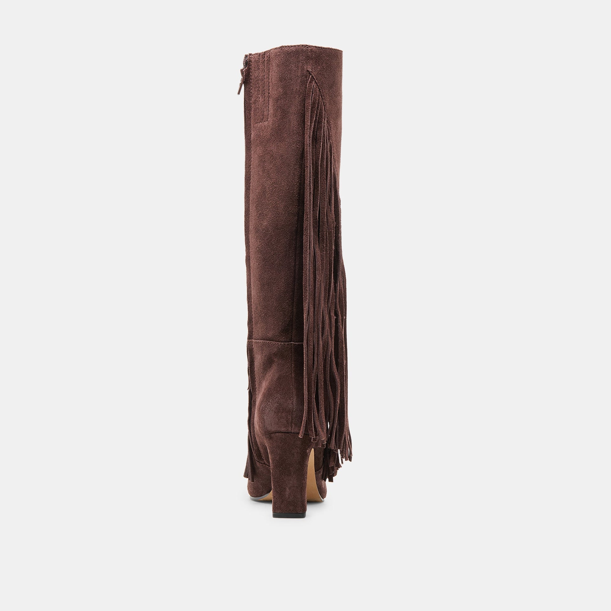 Giano Mahogany Suede Boots - Dolce Vita