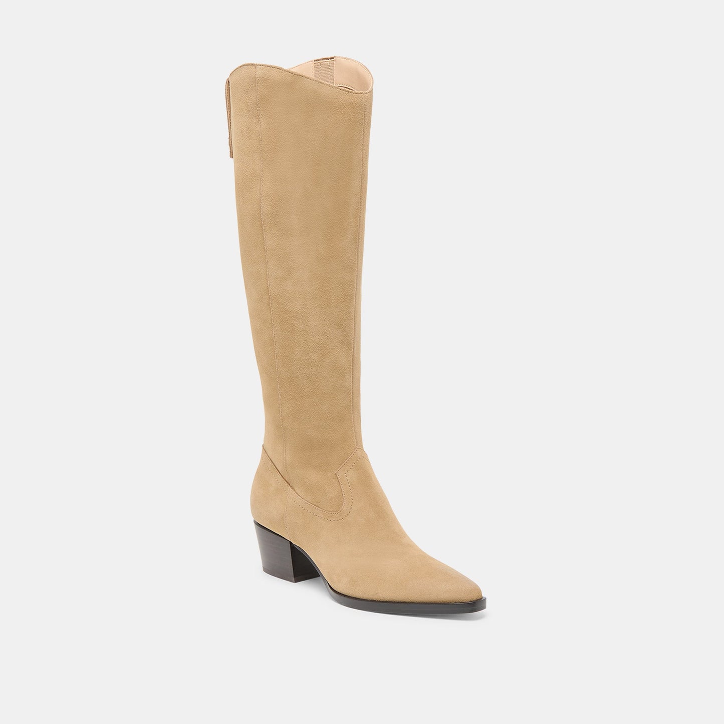 Virona H2O Waterproof Dk Taupe Suede Extra Wide Calf Boots - Dolce Vita