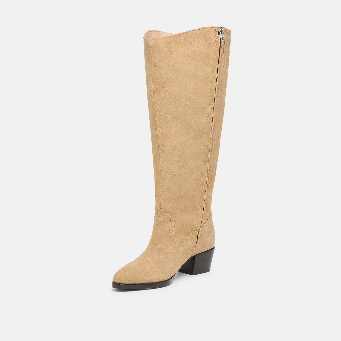 Virona H2O Waterproof Dk Taupe Suede Extra Wide Calf Boots - Dolce Vita