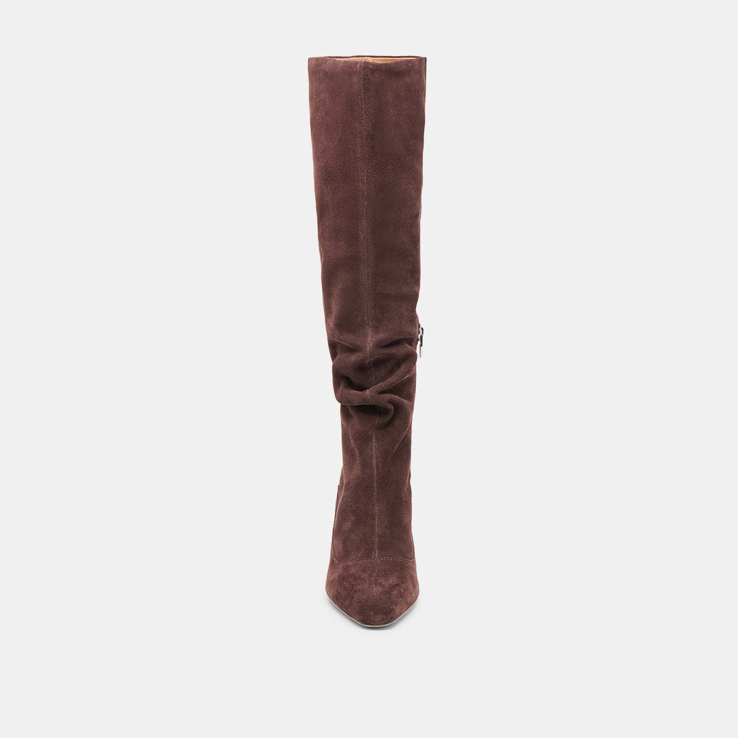Lousa Mahogany Suede Wide Calf Boots - Dolce Vita