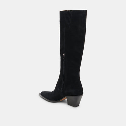 Raj Boots in Onyx Suede - Dolce Vita