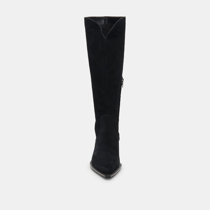 Raj Boots in Onyx Suede - Dolce Vita