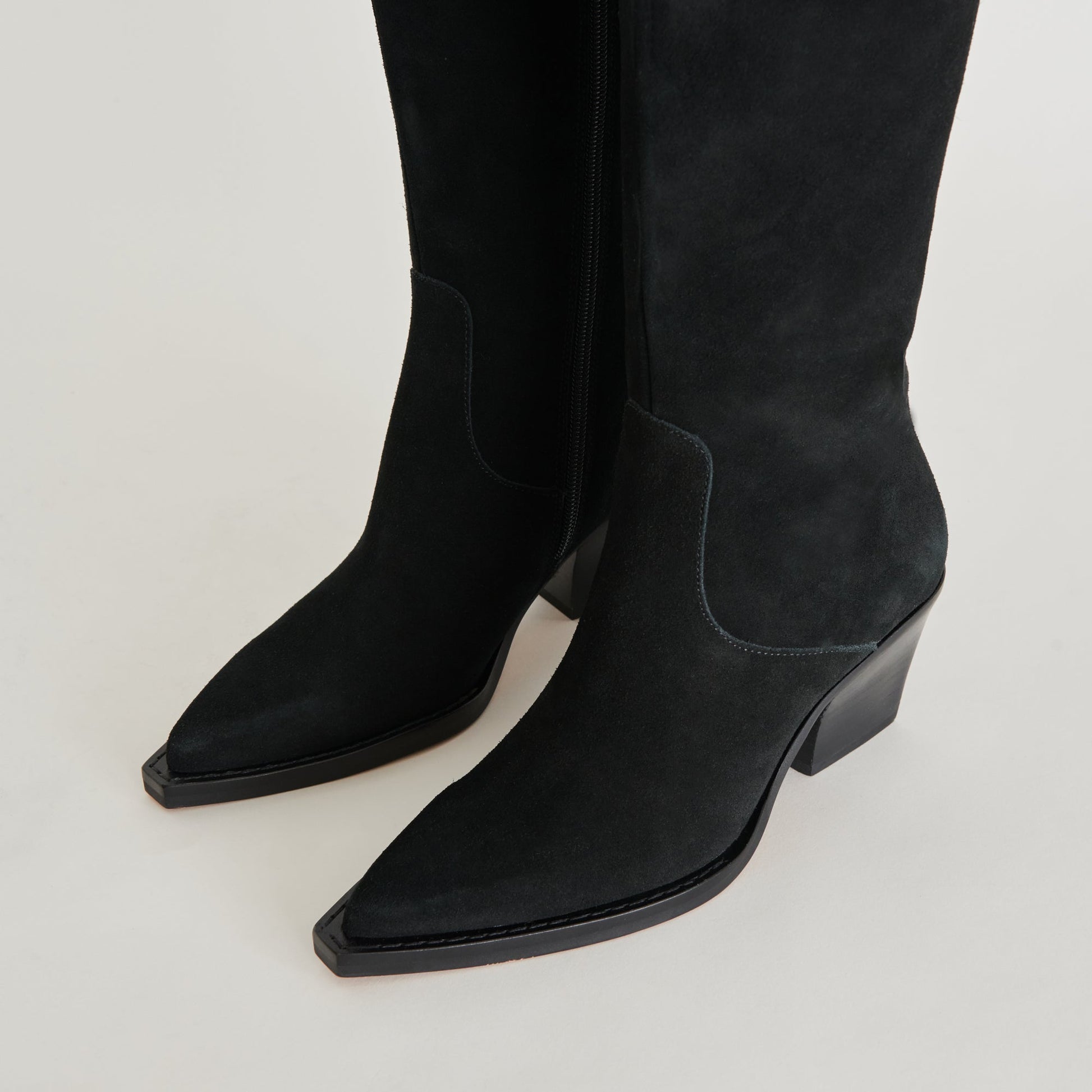 Raj Boots in Onyx Suede - Dolce Vita